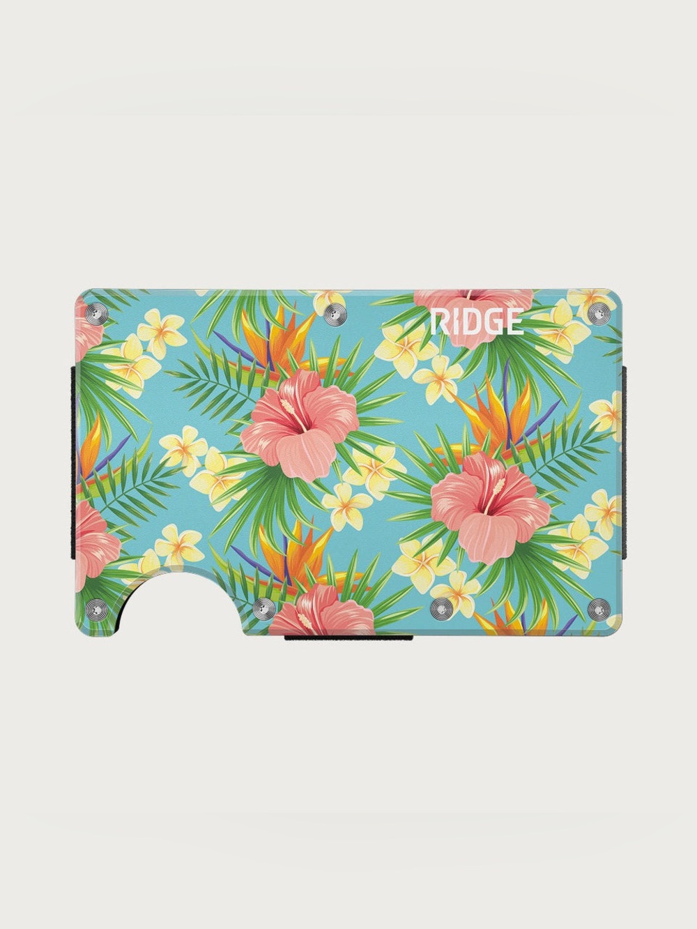 Ridge Wallet Tropical Floral Pattern